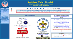 Desktop Screenshot of antelopevalley.bsa-la.org